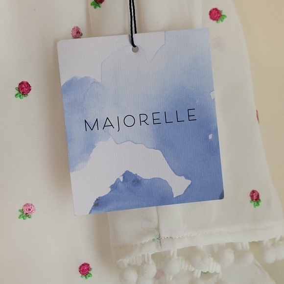 Majorelle Brea White Floral Pom Pom Mini Skirt Size XS - Picture 5 of 10